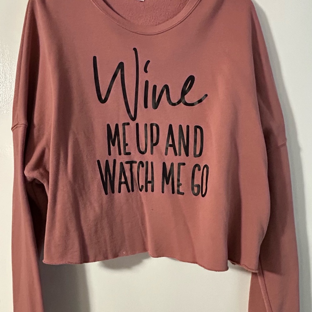 Bella Canvas Mauve Graphic Crop Sweatshirt